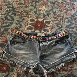 Free People Jean Shorts